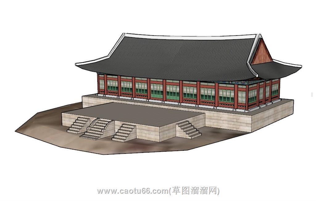 古建筑宫殿SU模型