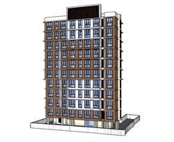 高层建筑SU模型