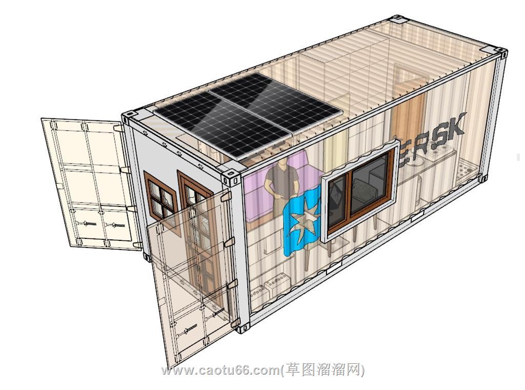 集装箱住宅SU模型
