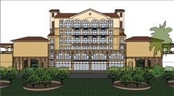 托斯卡纳建筑住宅SU模型