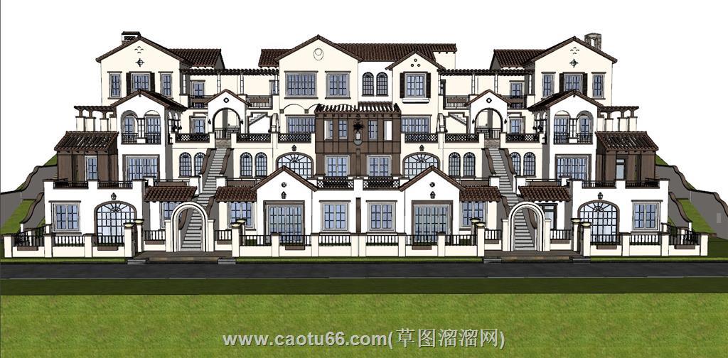 托斯卡纳别墅SU模型