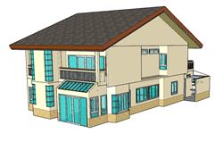 自建房住宅SU模型