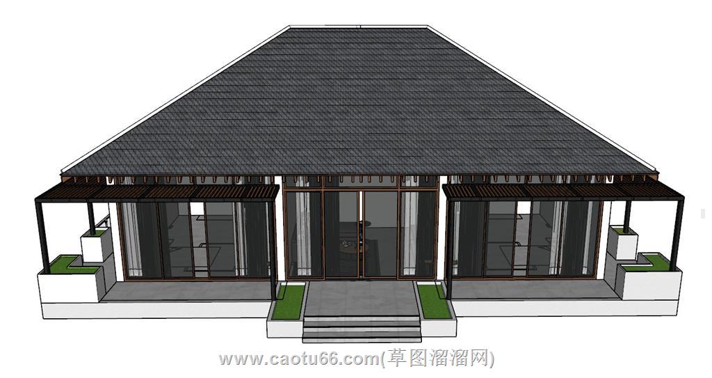 东南亚建筑SU模型