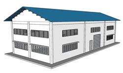 企业仓库建筑SU模型