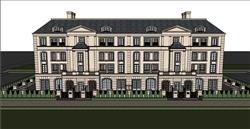 别墅洋房建筑SU模型