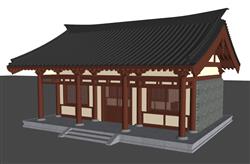 中式古建筑SU模型