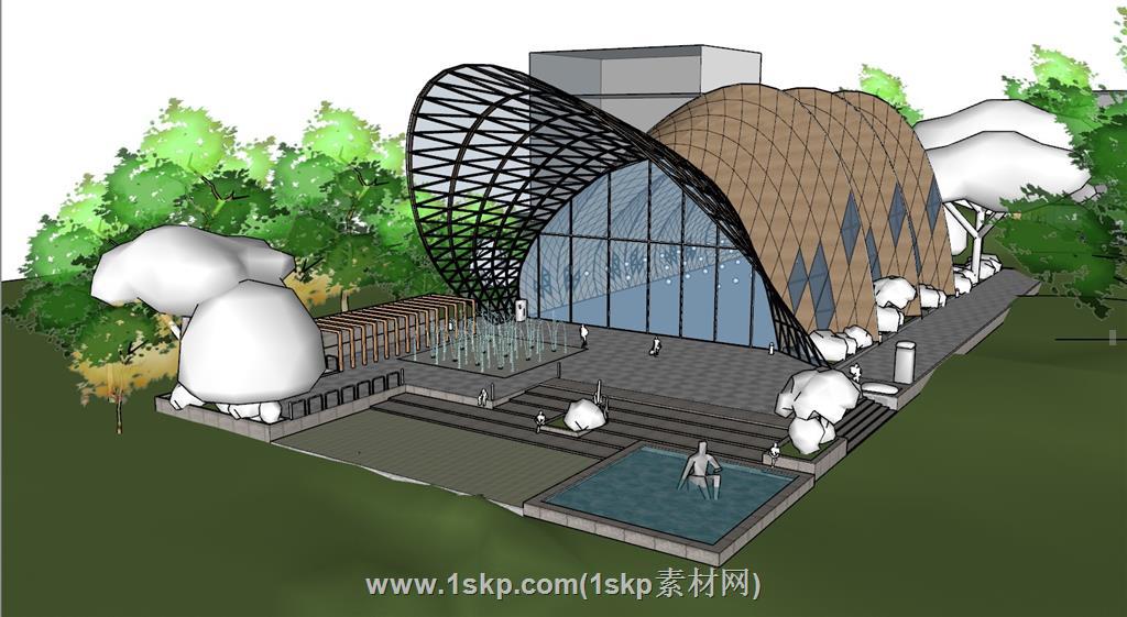 景观异形建筑SU模型
