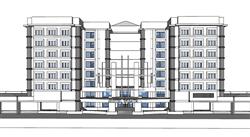 酒店建筑SU模型