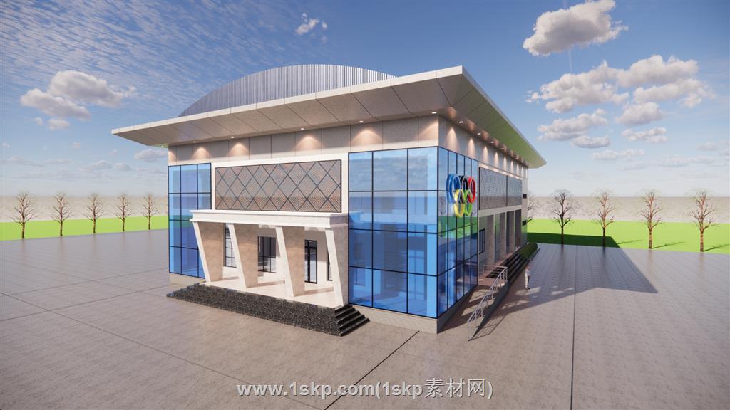体育馆展览馆SU模型
