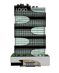 办公建筑SU模型