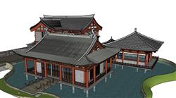 中式歇山古建SU模型