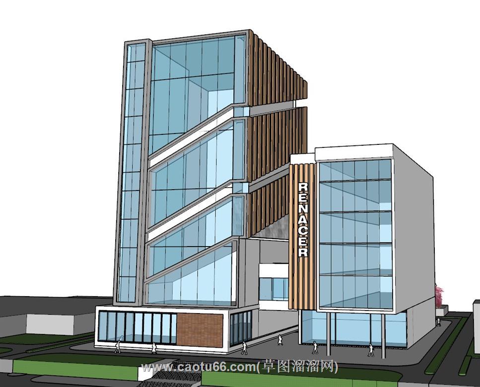 办公楼建筑SU模型
