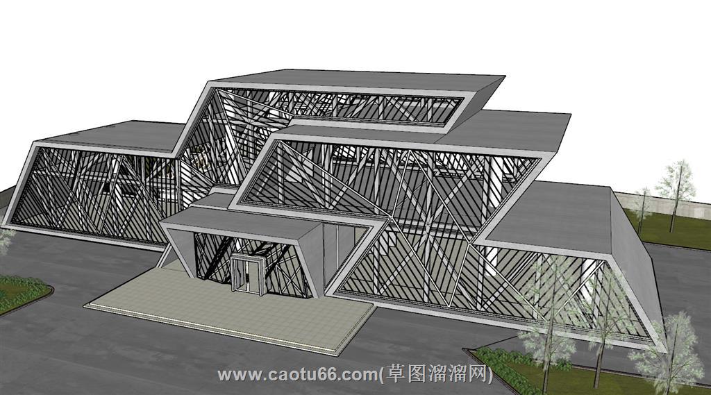 异形博物馆SU模型
