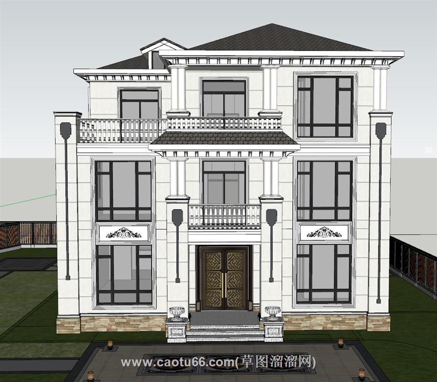 自建房别墅SU模型