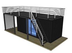 集装箱住宅小屋SU模型