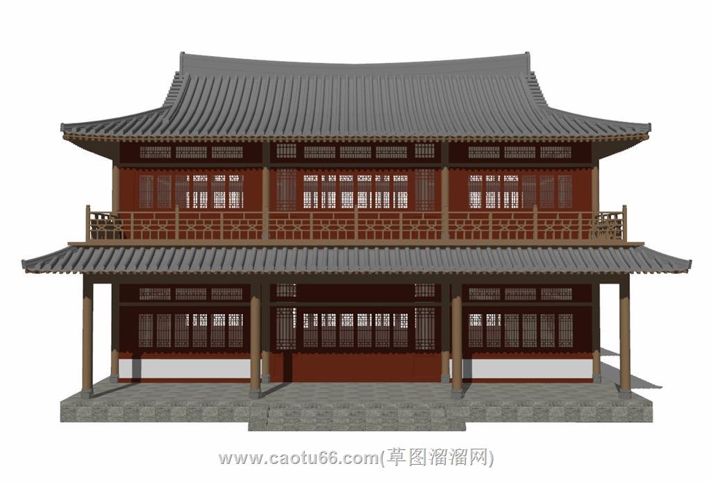 中式古建汉唐风SU模型