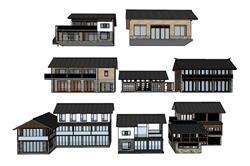 中式建筑民房SU模型 免费sketchup模型下载