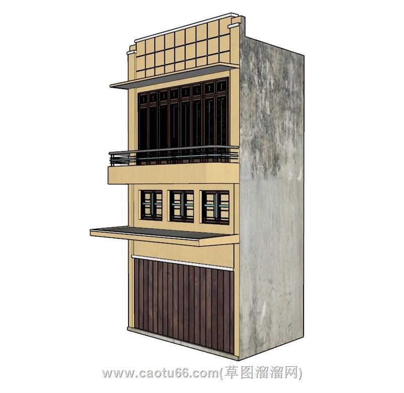 自建房民房SU模型