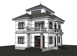 东南亚别墅住宅SU模型