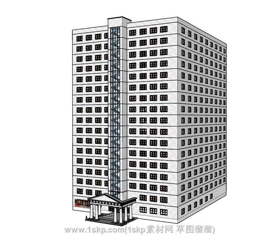 酒店SU模型