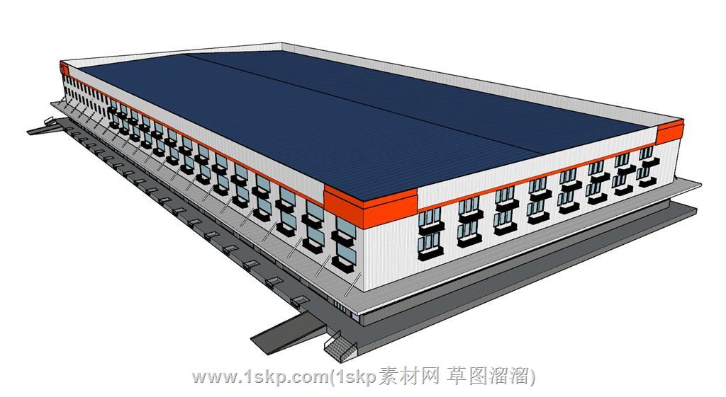 物流厂房仓库SU模型