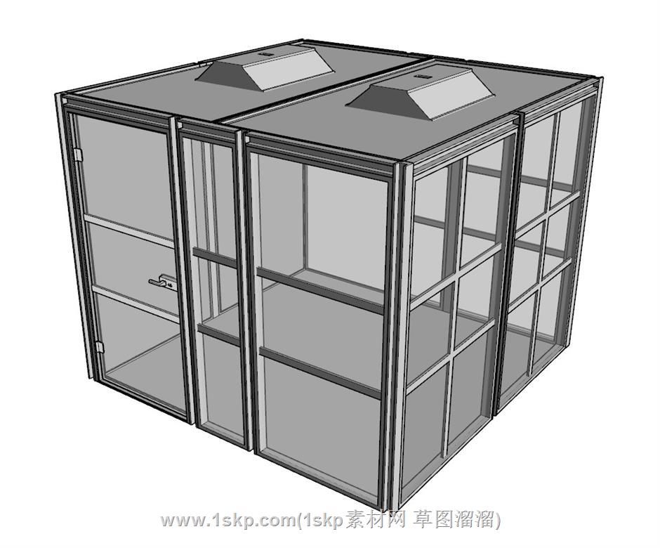 玻璃房阳光房SU模型