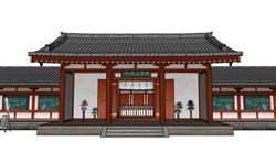 中式古建SU模型