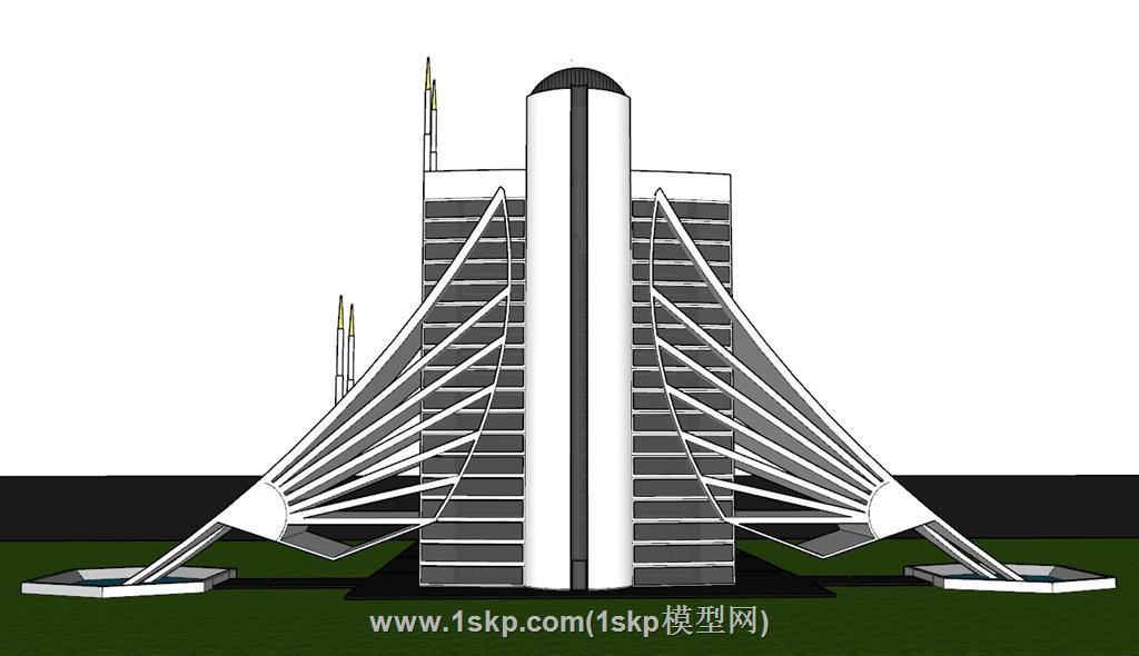 建筑大楼SU模型