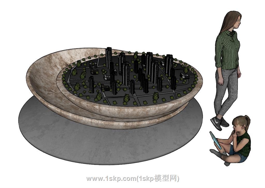 售楼沙盘SU模型