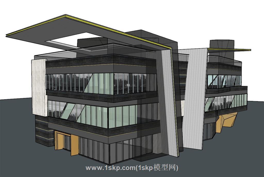 售楼处建筑SU模型