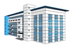 办公楼建筑SU模型