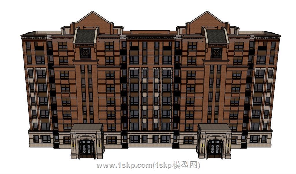英伦住宅建筑SU模型