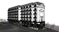 欧式酒店建筑SU模型