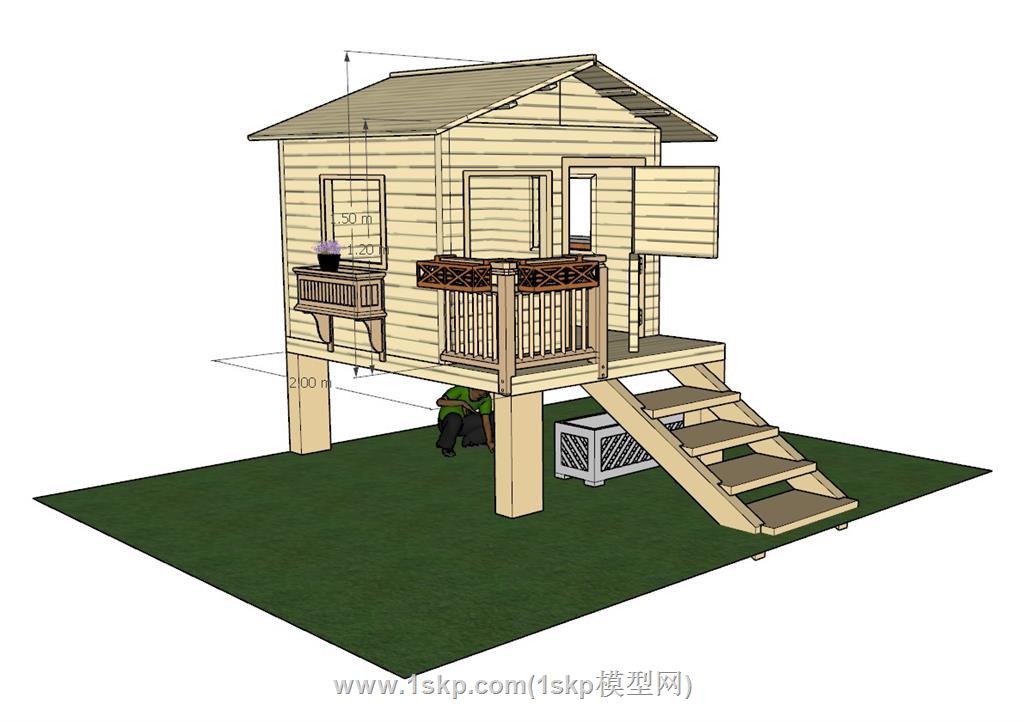 木屋SU模型
