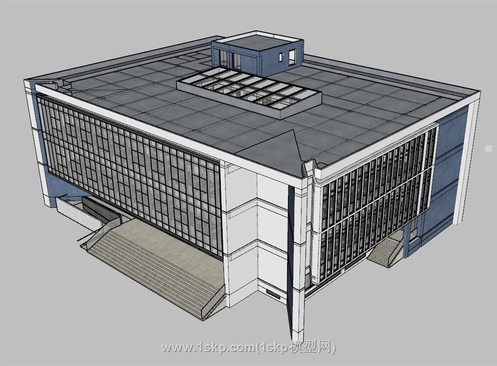 图书馆建筑SU模型