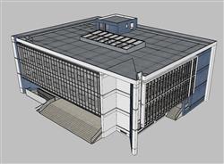 图书馆建筑SU模型