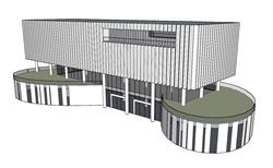 展览馆建筑SU模型
