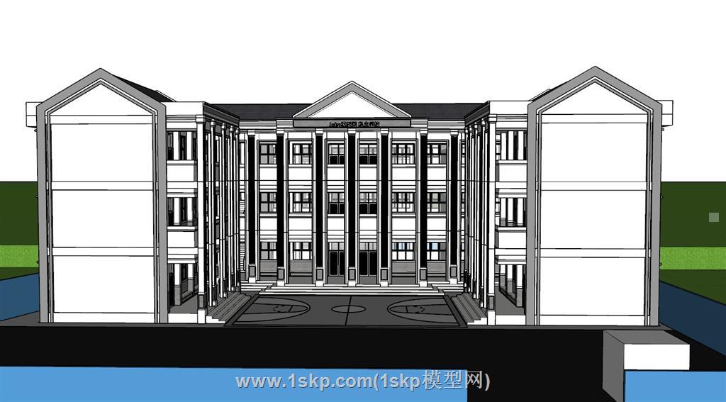 学校校园SU模型