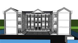 学校校园SU模型