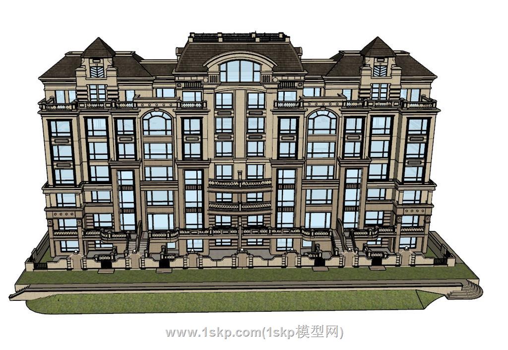 欧式住宅别墅SU模型