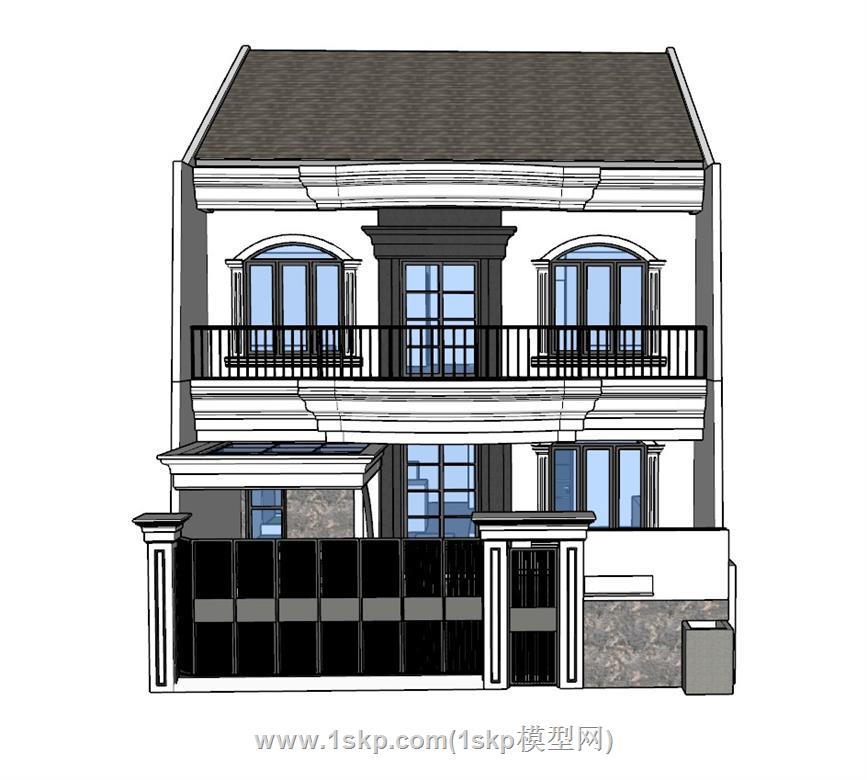 自建房别墅住宅SU模型
