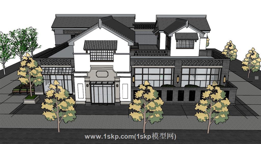 酒店民宿SU模型
