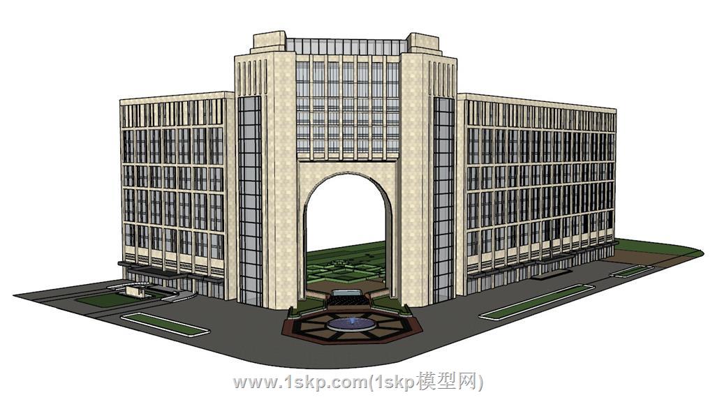 酒店建筑SU模型