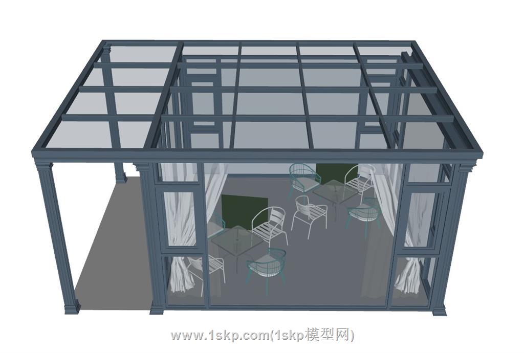 阳光房SU模型
