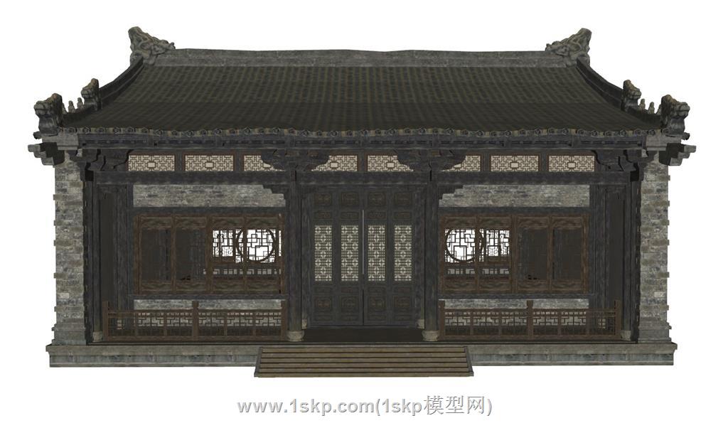 中式民居斗拱SU模型