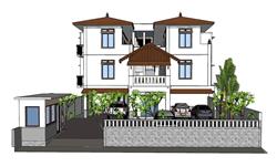东南亚别墅住宅SU模型