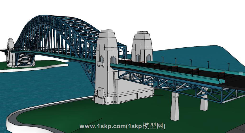 桥梁大桥建筑SU模型