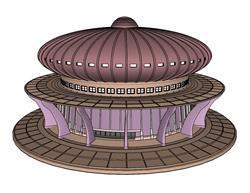 体育馆建筑SU模型