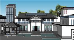 中式徽派建筑SU模型
