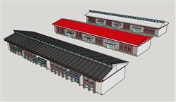 厂房建筑SU模型